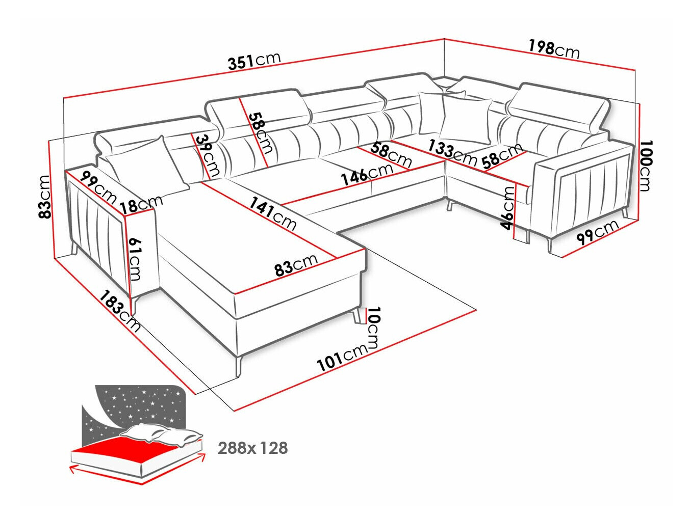 Corner sofa Sarasota 154 (Mono 244 + Botanical 36)
