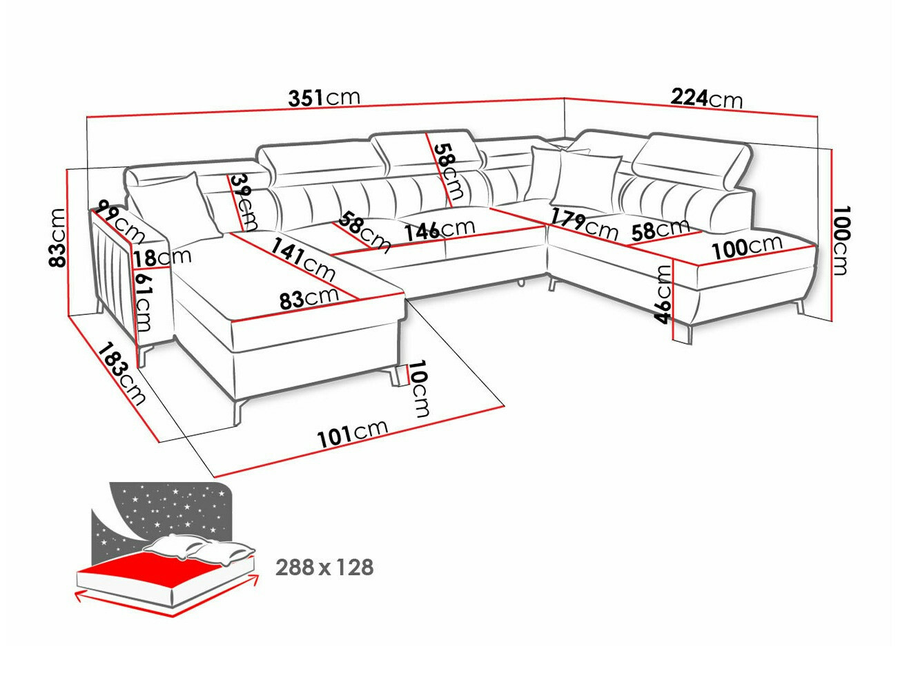 Corner sofa Sarasota 158 (Mono 234 + Botanical 36)