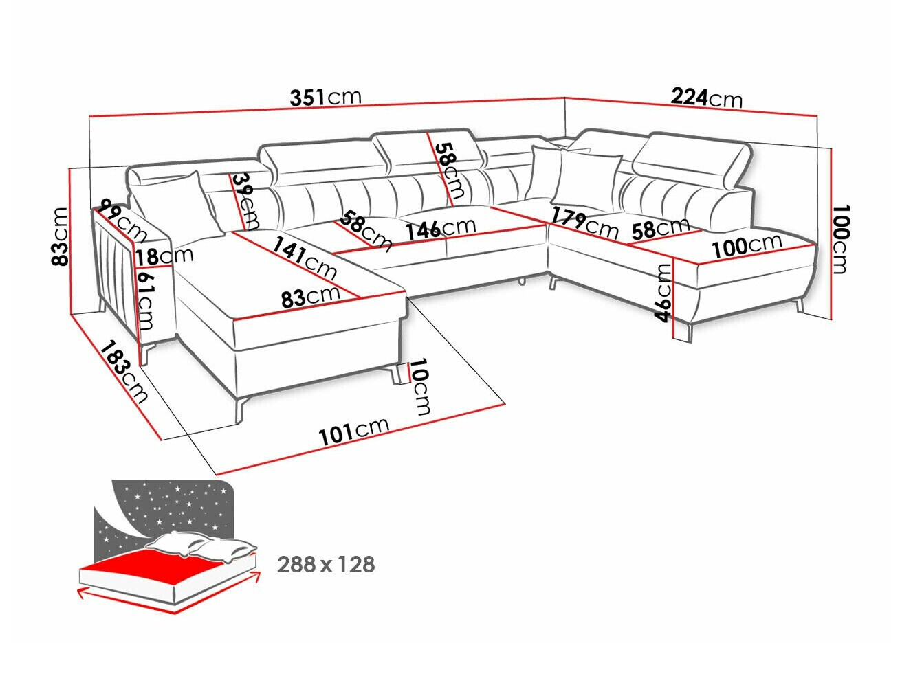 Corner sofa Sarasota 158 (Mono 242 + Botanical 36)