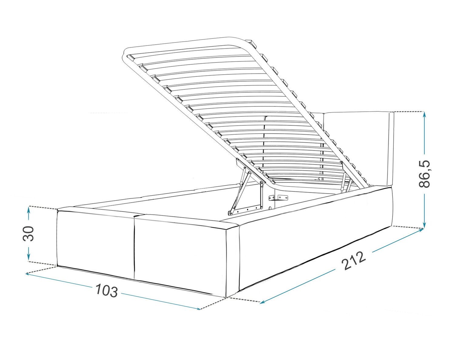 Bed Fairfield 109 (Brown)