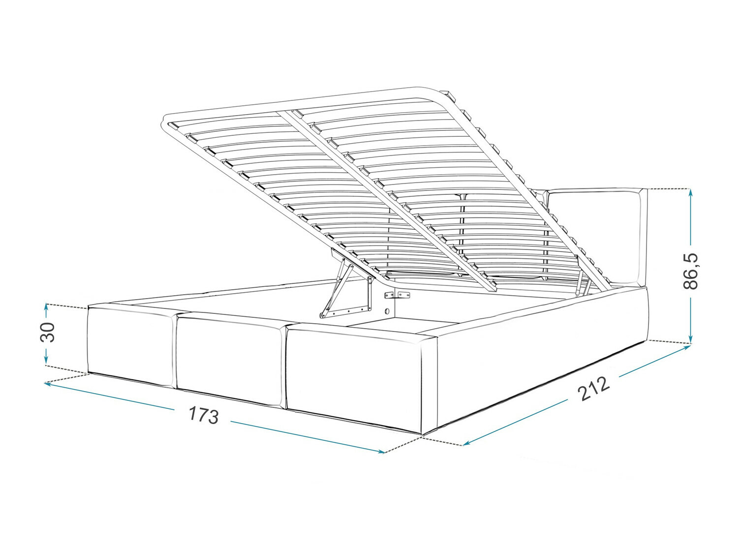 Bed Fairfield 109 (Brown)