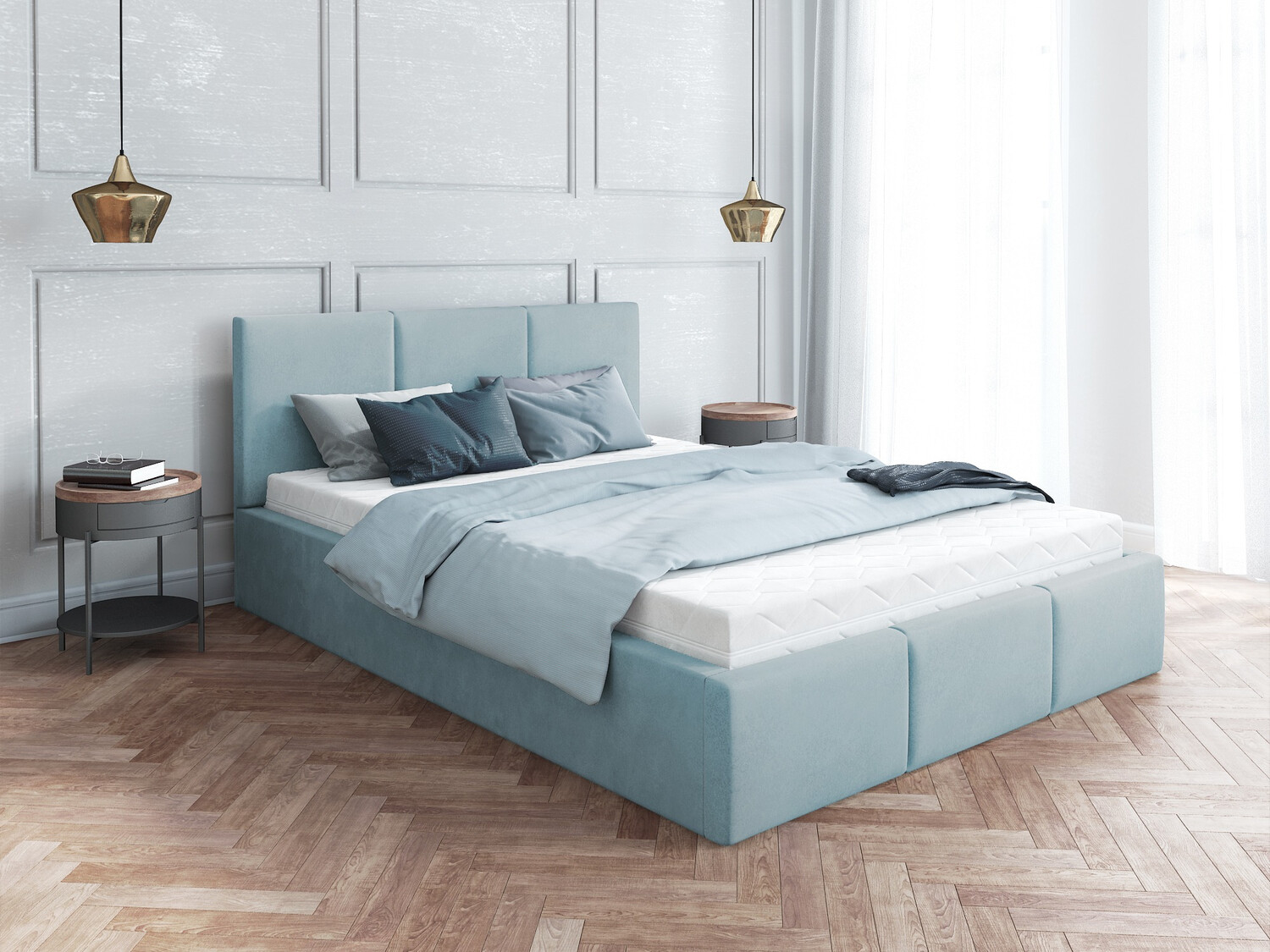 Bed Fairfield 109 (Light mint)