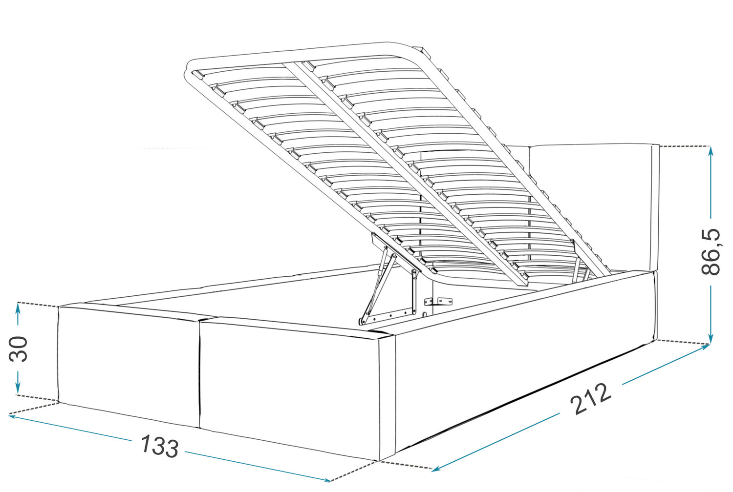 Bed Fairfield 109 (White)