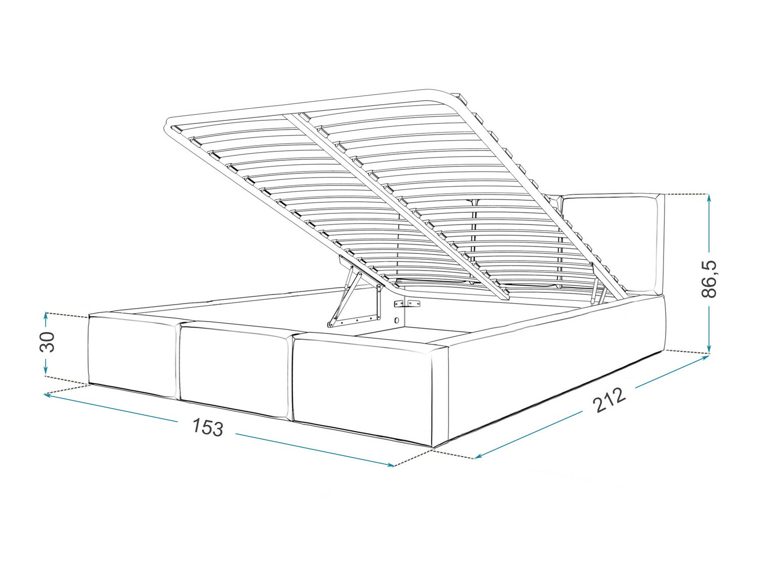 Bed Fairfield 109 (White)
