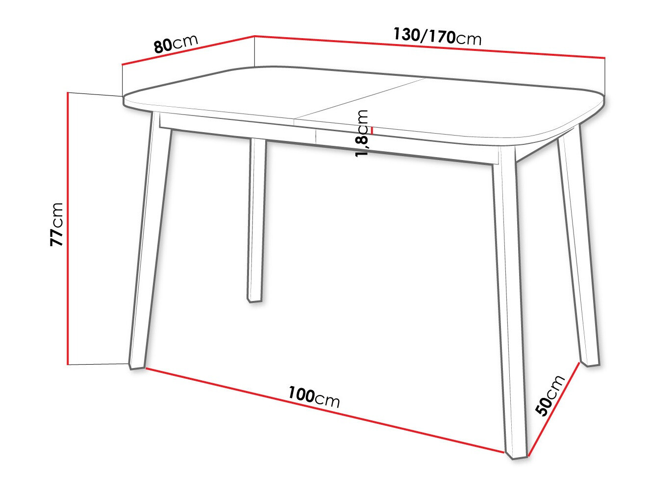 Table Edmond 110 (Craft golden oak + Black)