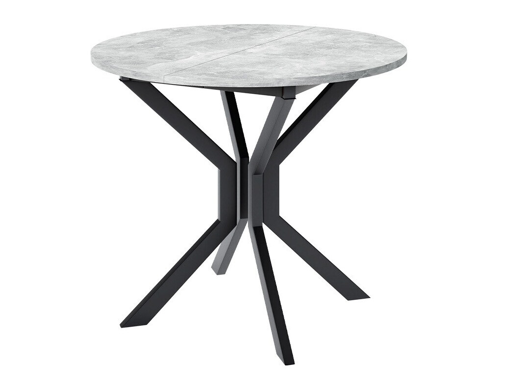 Table Edmond 111 (Grey marble + Black)