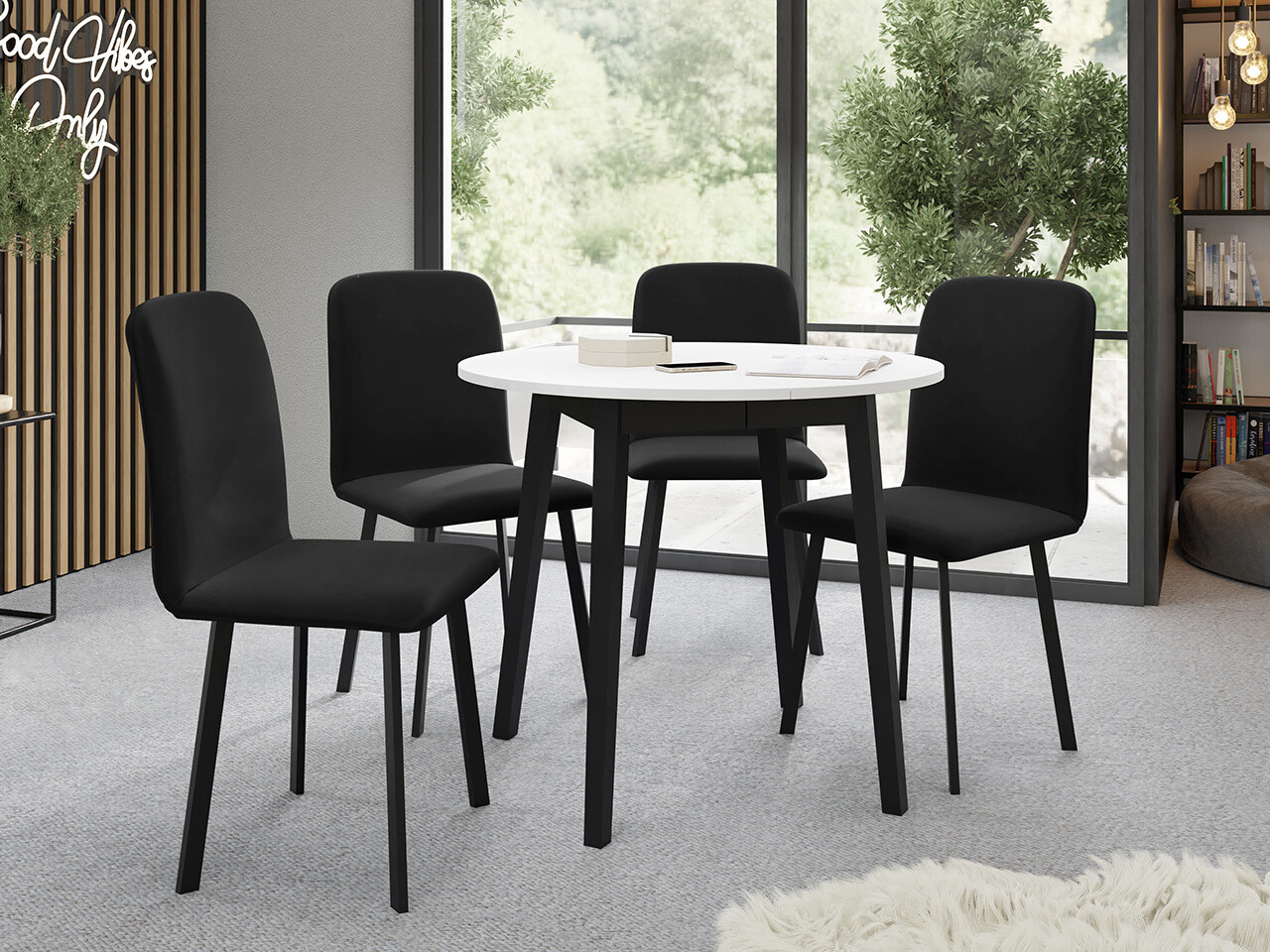 Table Edmond 112 (White + Black)