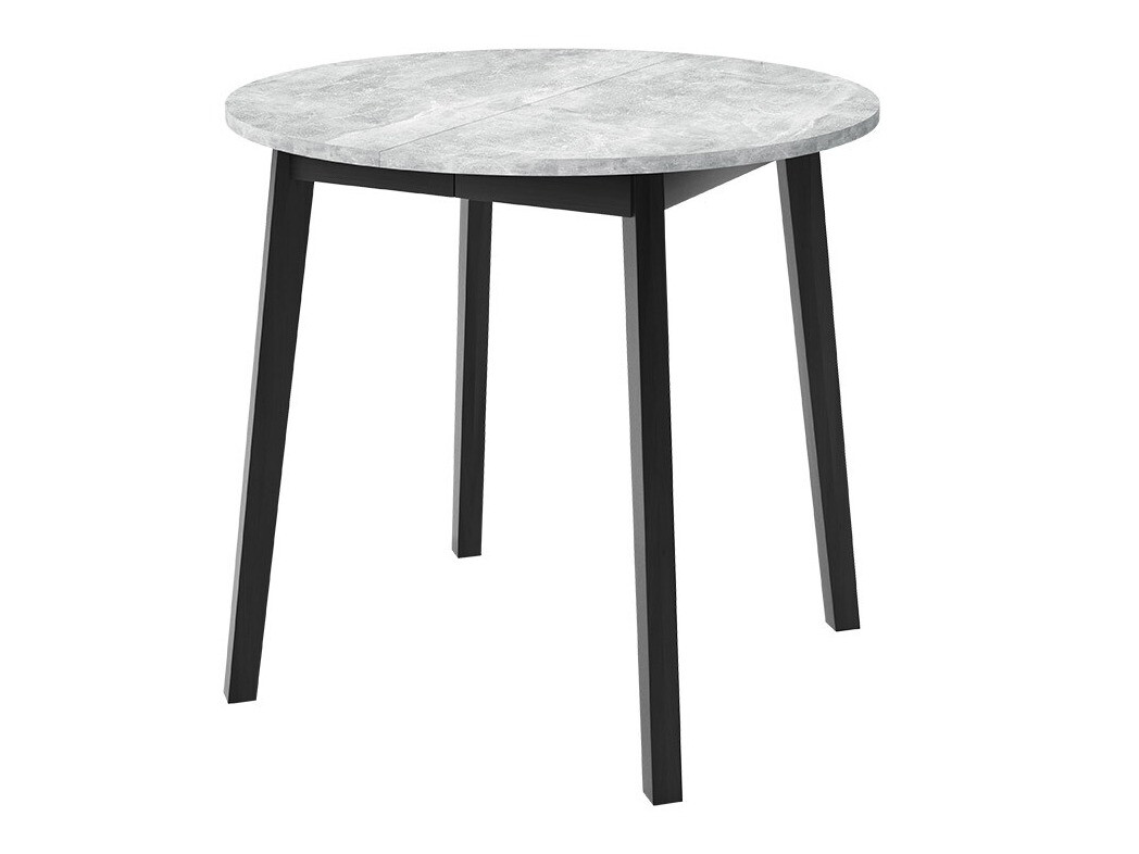 Table Edmond 112 (Grey marble + Black)