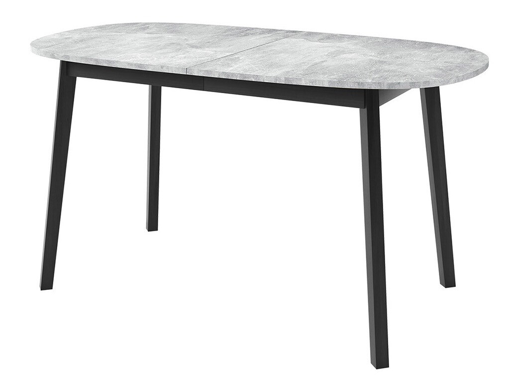 Table Edmond 114 (Grey marble + Black)