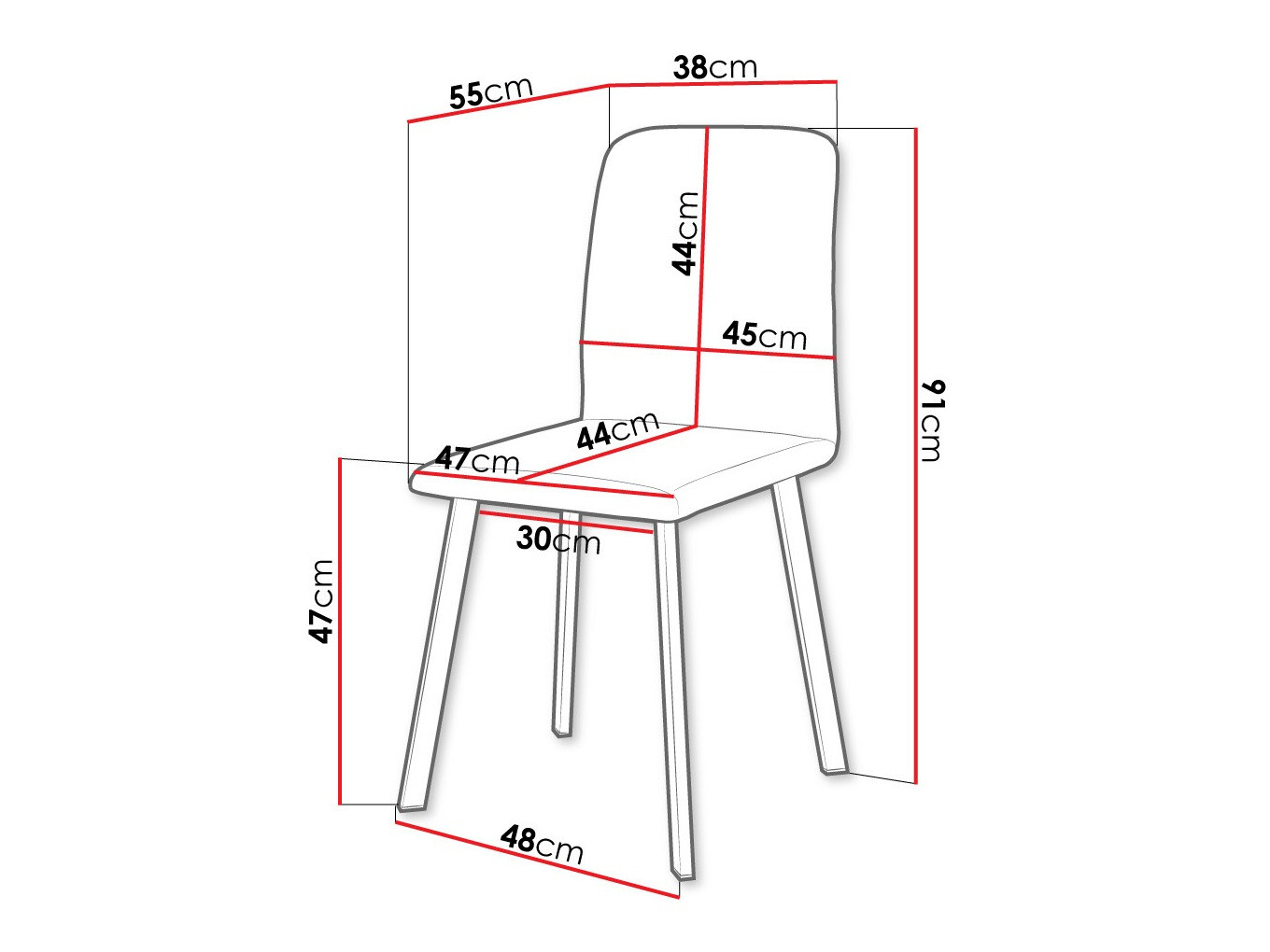 Chair Edmond 115 (Amor Velvet 4302)