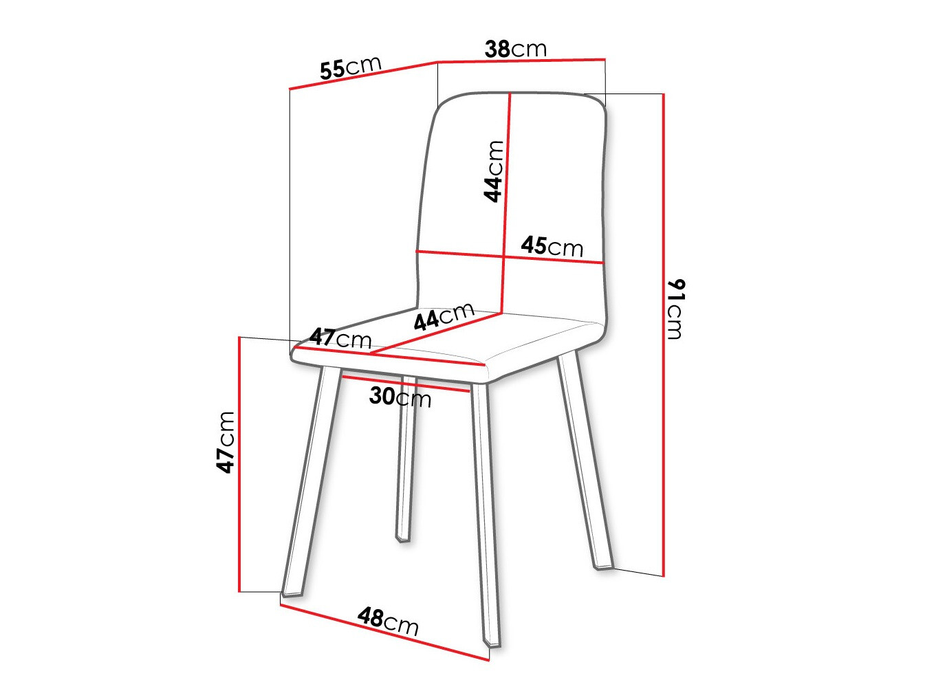 Chair Edmond 115 (Amor Velvet 4311)