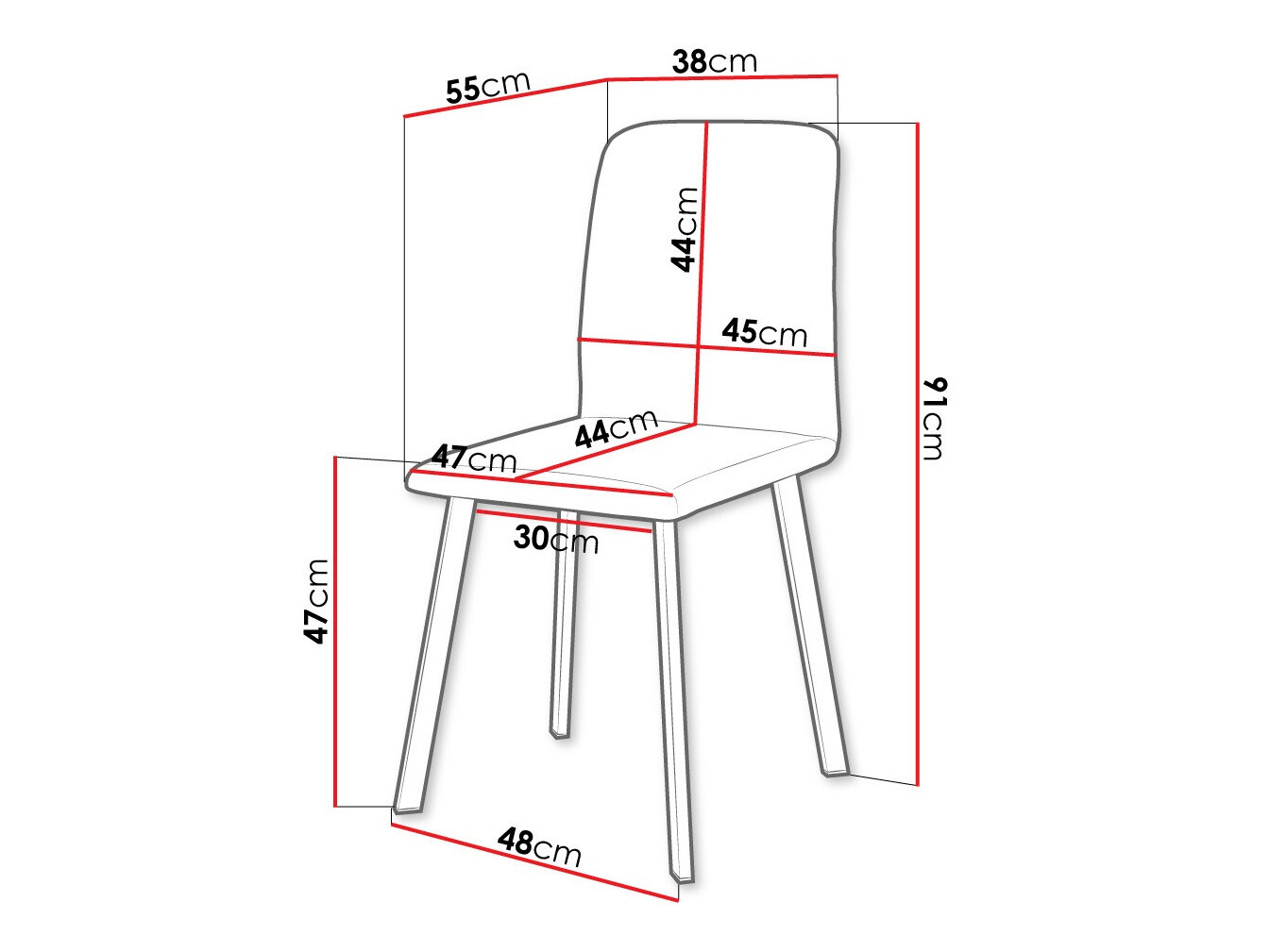 Chair Edmond 115 (Amor Velvet 4318)