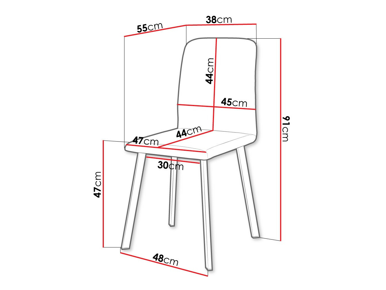 Chair Edmond 115 (Amor Velvet 4321)