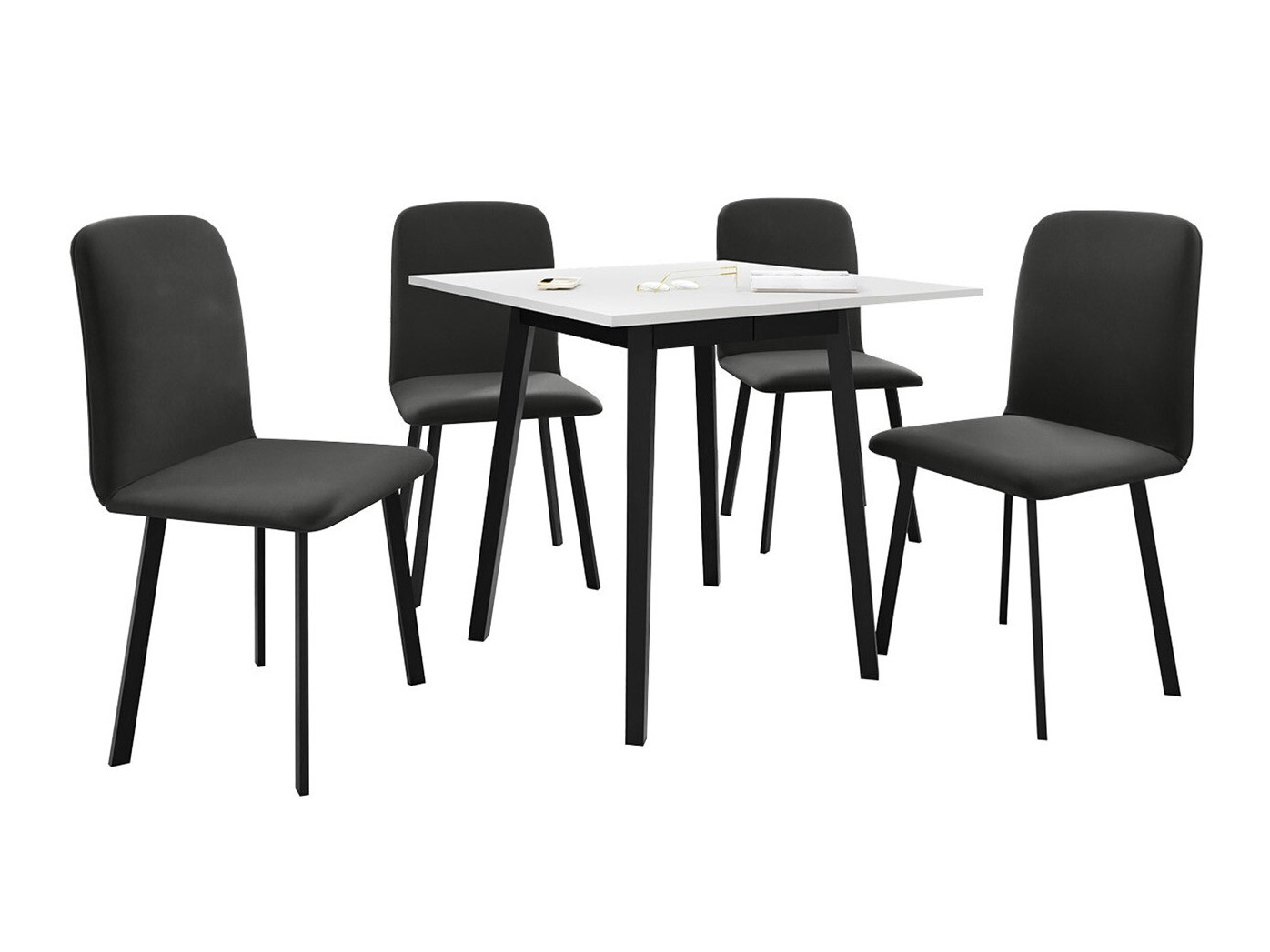 Dining set Edmond 116 (White + Black)