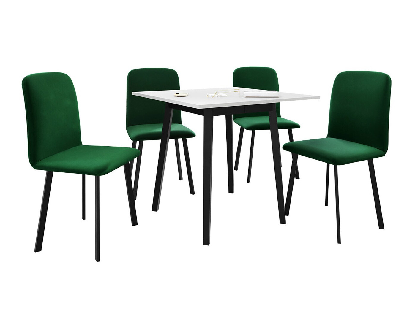 Dining set Edmond 116 (White + Black)