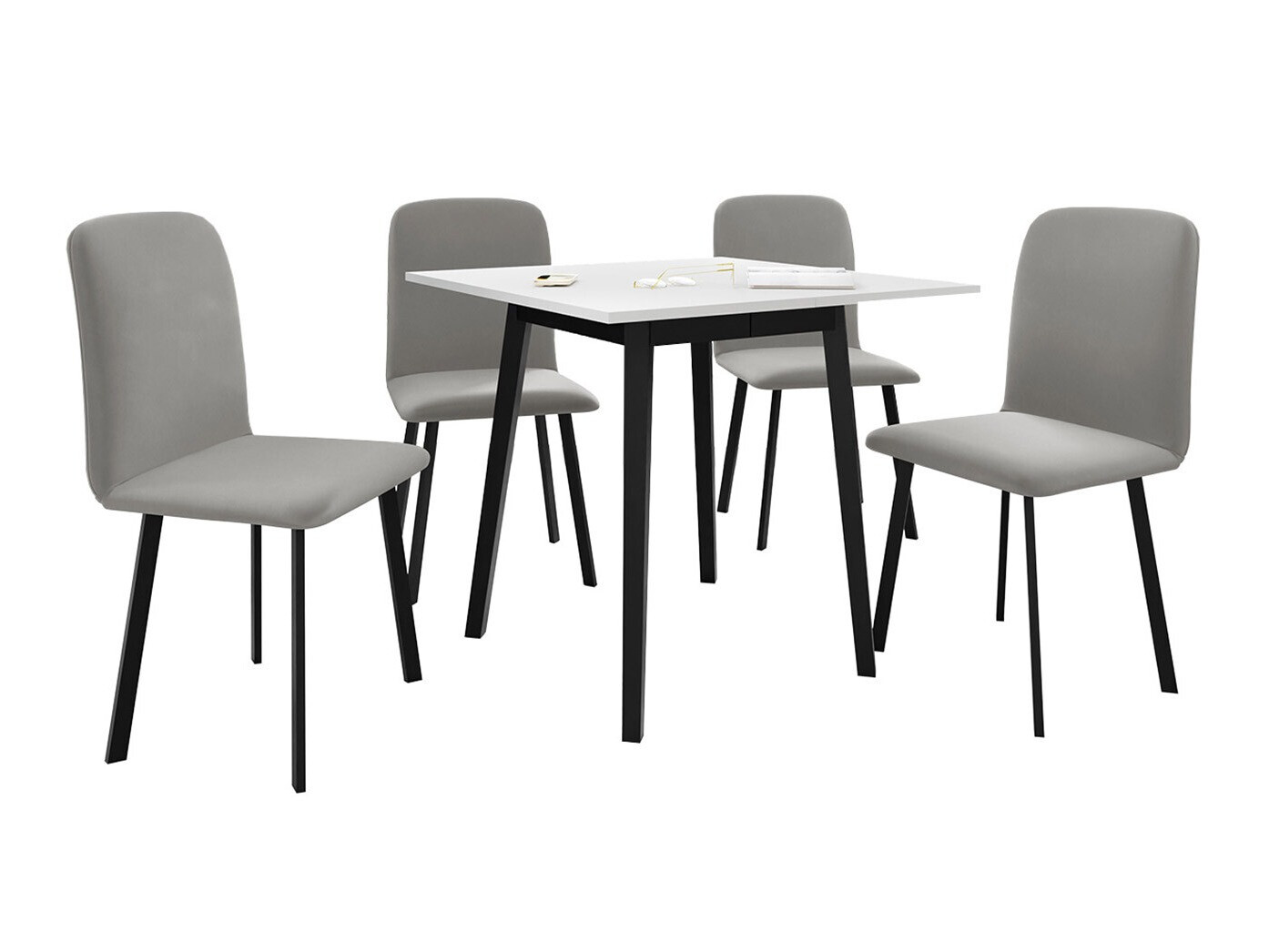 Dining set Edmond 116 (White + Black)