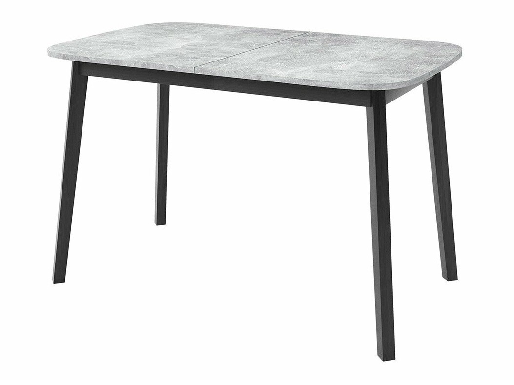 Dining set Edmond 117 (Grey marble + Black)