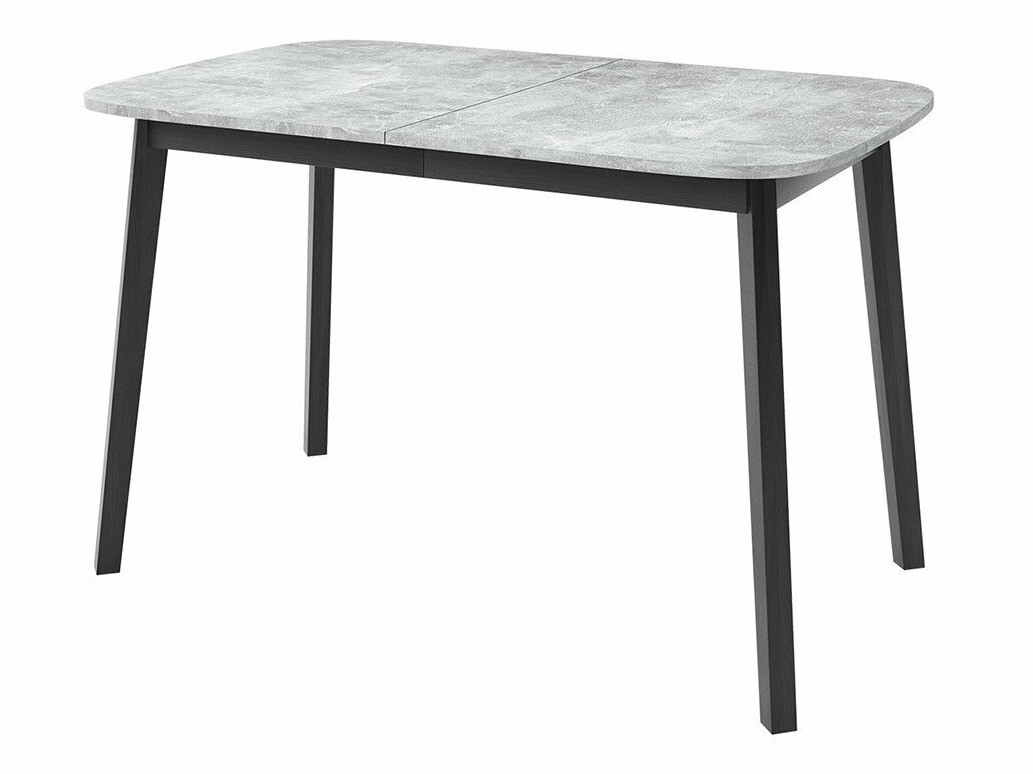 Dining set Edmond 117 (Grey marble + Black)
