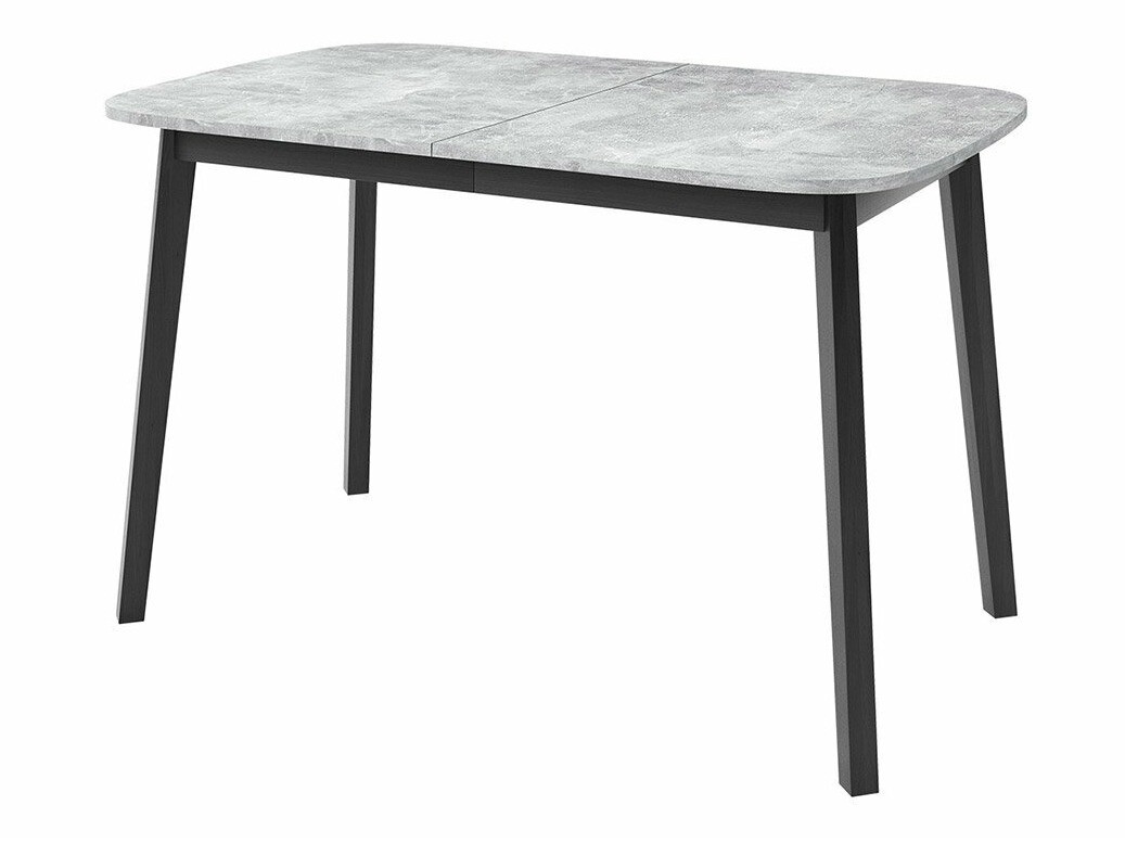 Dining set Edmond 117 (Grey marble + Black)
