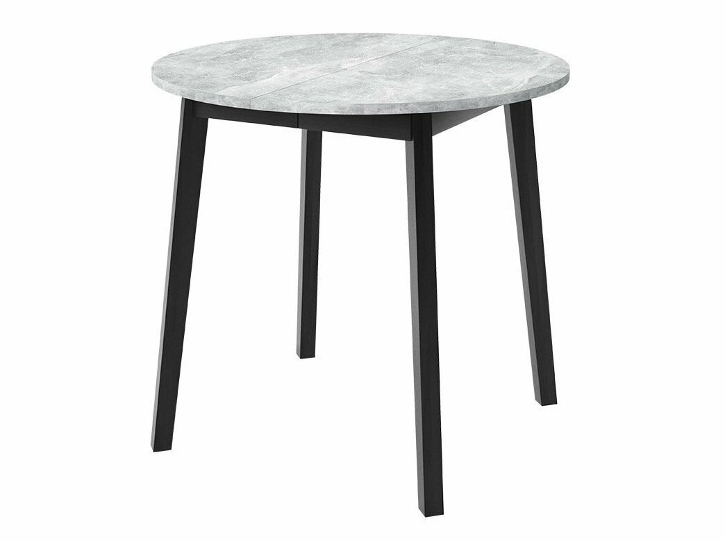 Dining set Edmond 119 (Grey marble + Black)