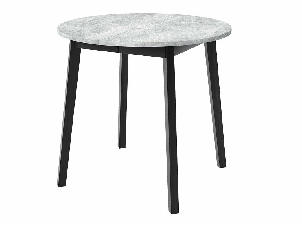 Dining set Edmond 119 (Grey marble + Black)