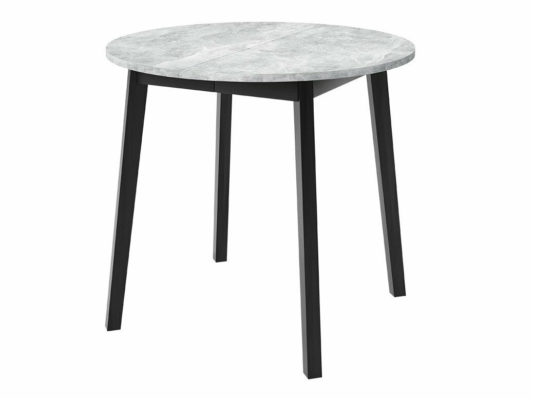 Dining set Edmond 119 (Grey marble + Black)