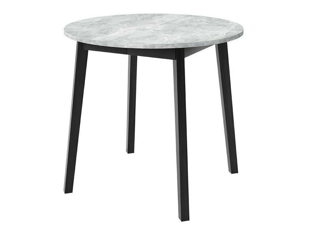 Dining set Edmond 119 (Grey marble + Black)