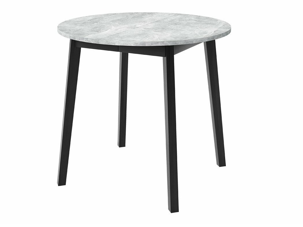 Dining set Edmond 119 (Grey marble + Black)