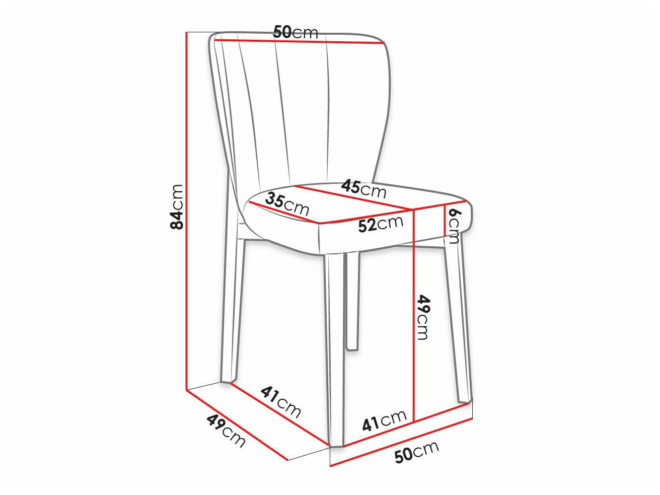 Chair Racine 130 (Magic Velvet 2219)