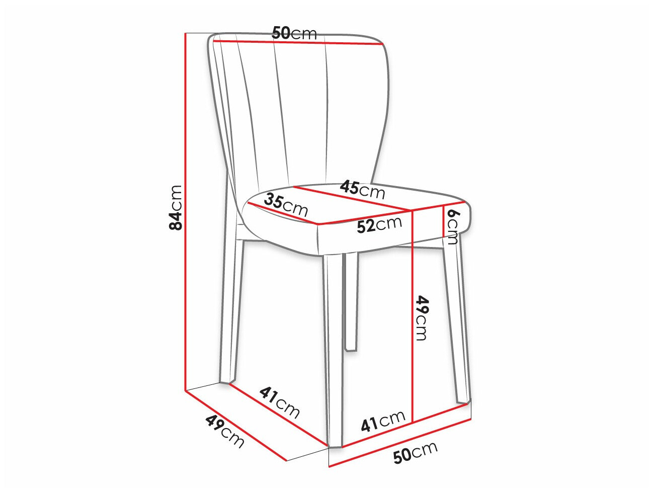 Chair Racine 130 (Magic Velvet 2250)