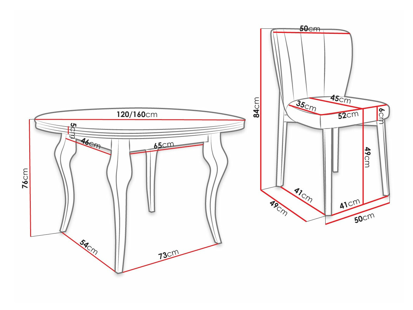Dining set Racine 140 (Baloo 2085)