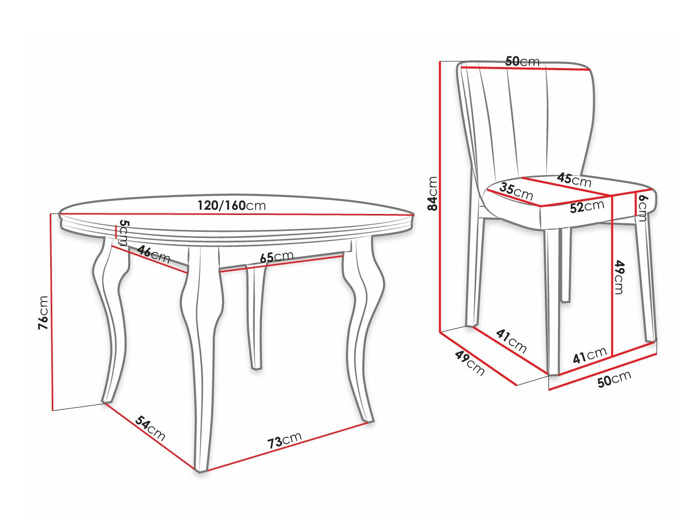 Dining set Racine 140 (Baloo 2086)