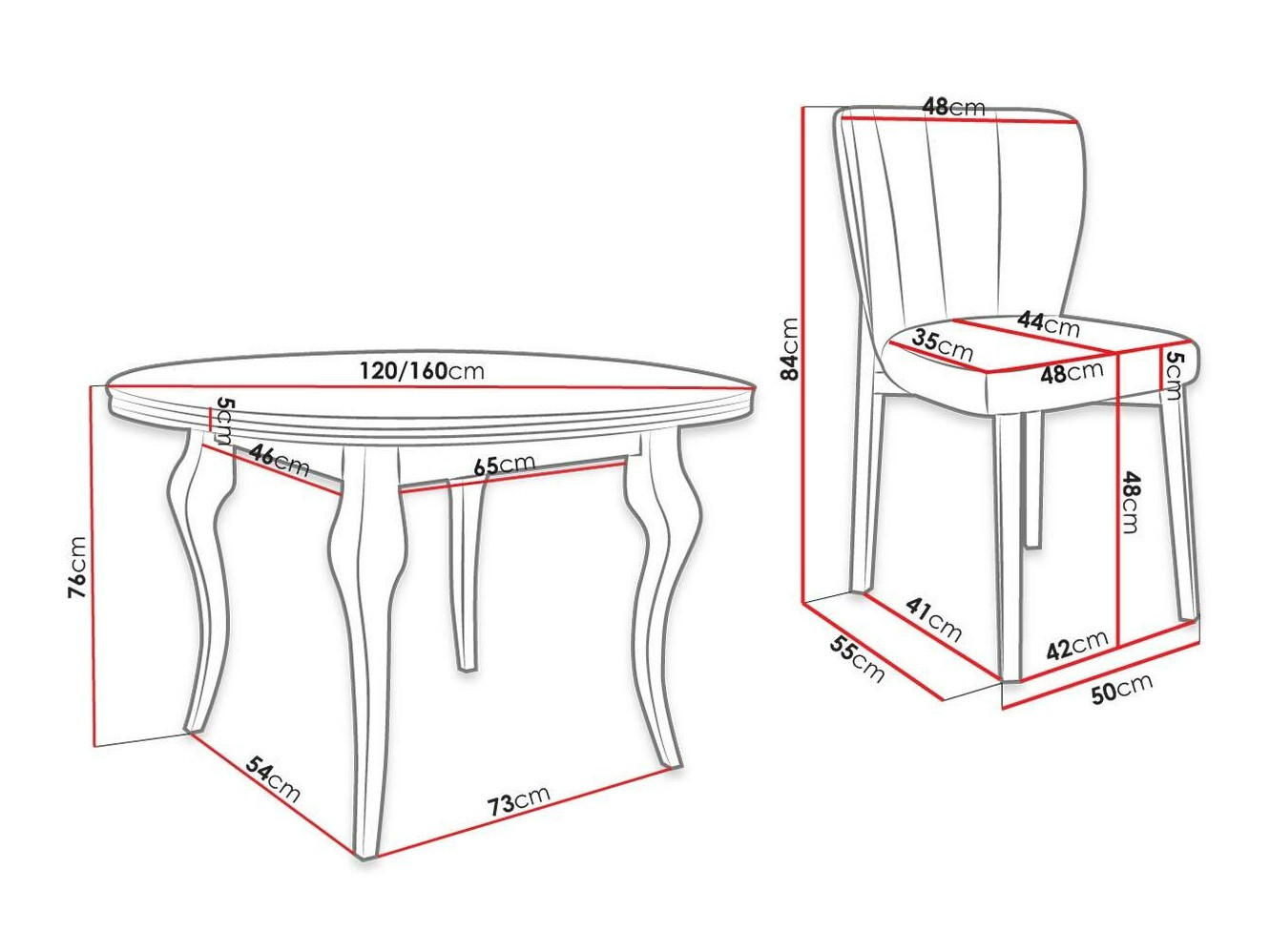 Dining set Racine 141 (Baloo 2072)