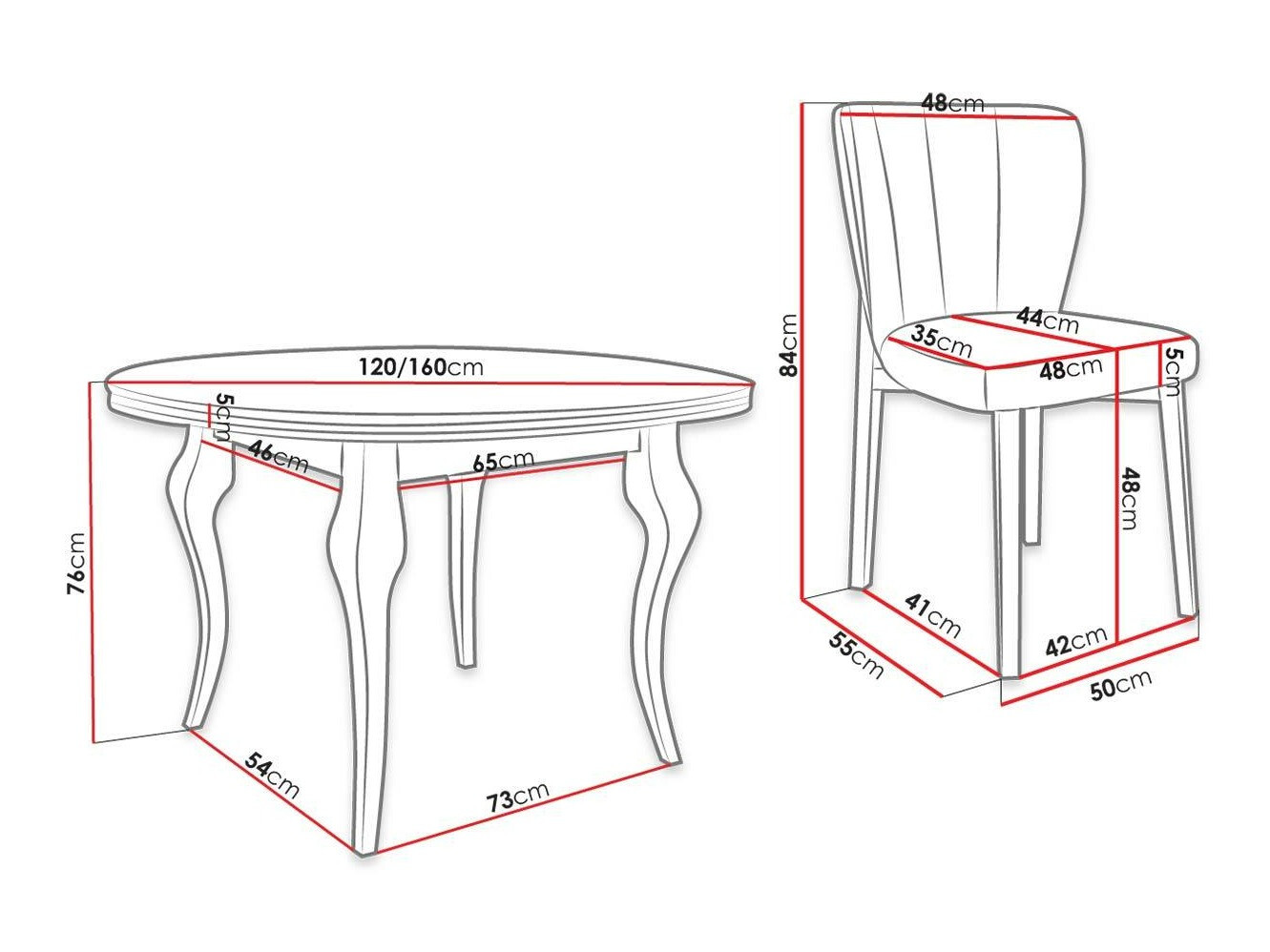 Dining set Racine 141 (Baloo 2074)