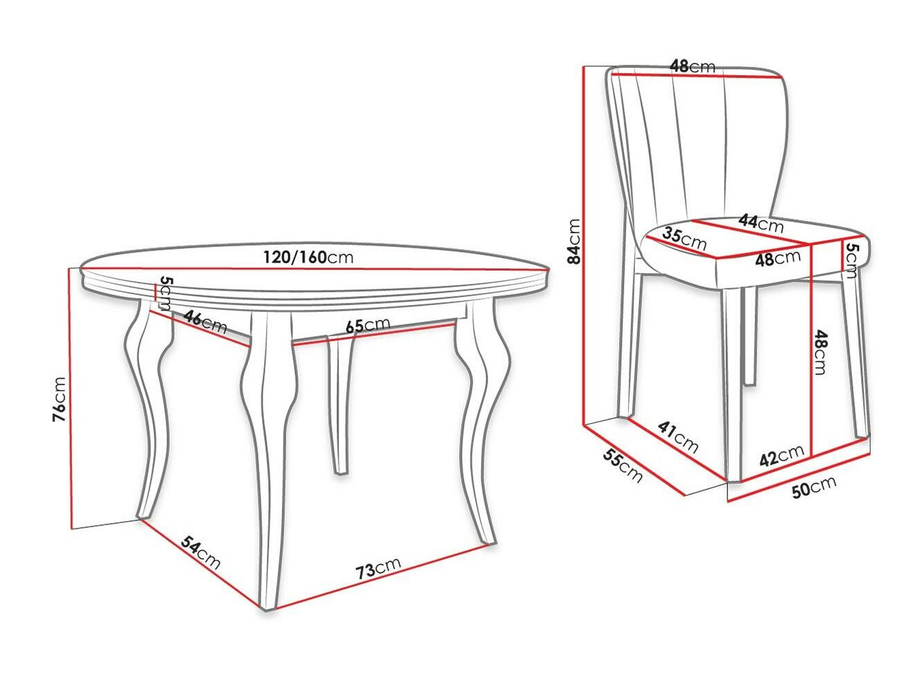 Dining set Racine 141 (Baloo 2085)