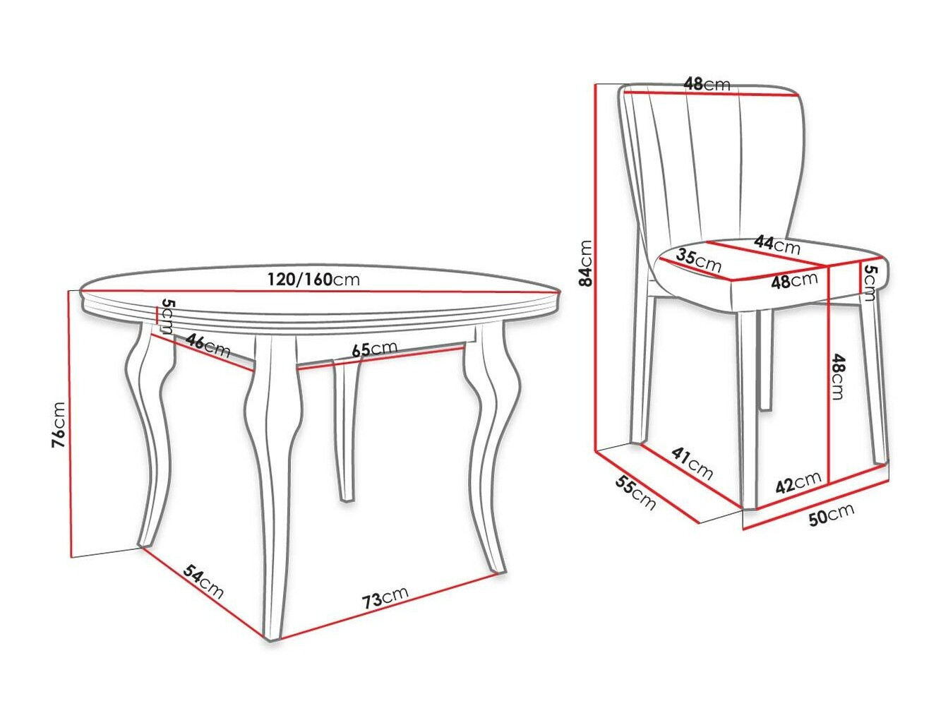 Dining set Racine 141 (Baloo 2086)