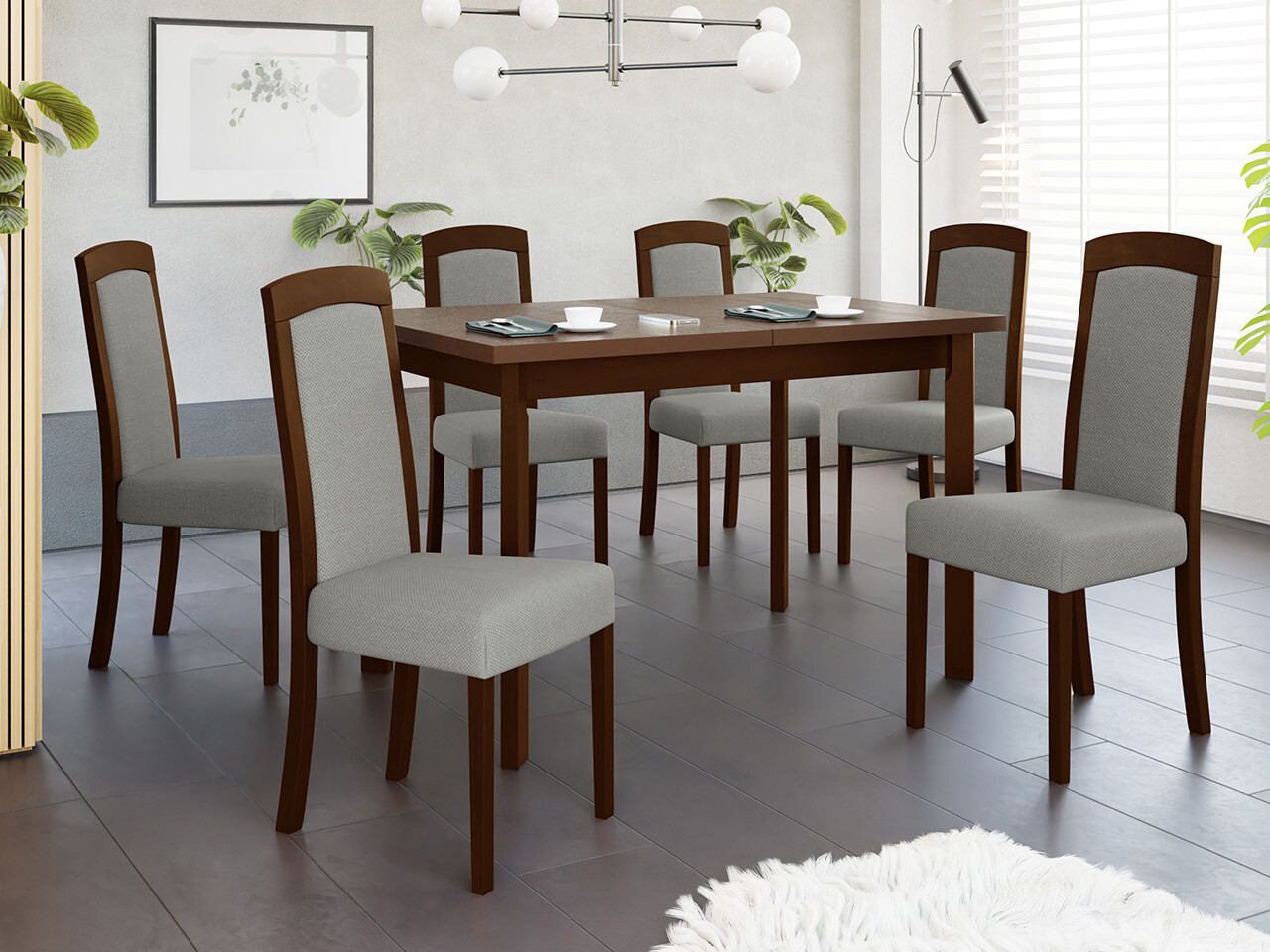 Dining set Victorville 351 (Walnut)