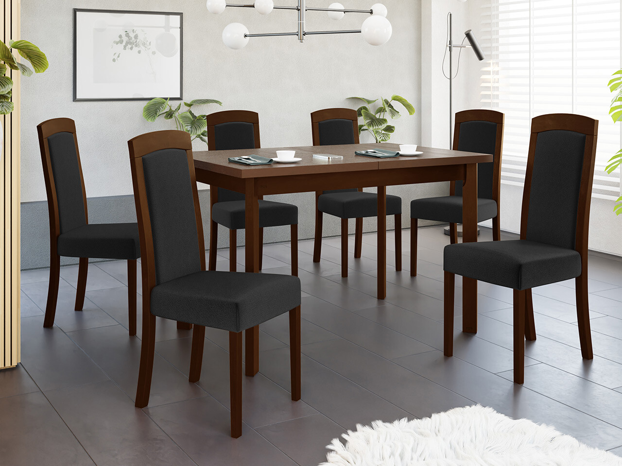 Dining set Victorville 351 (Walnut)