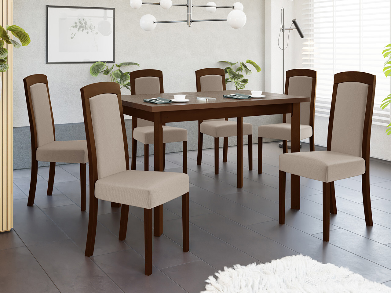 Dining set Victorville 351 (Walnut)