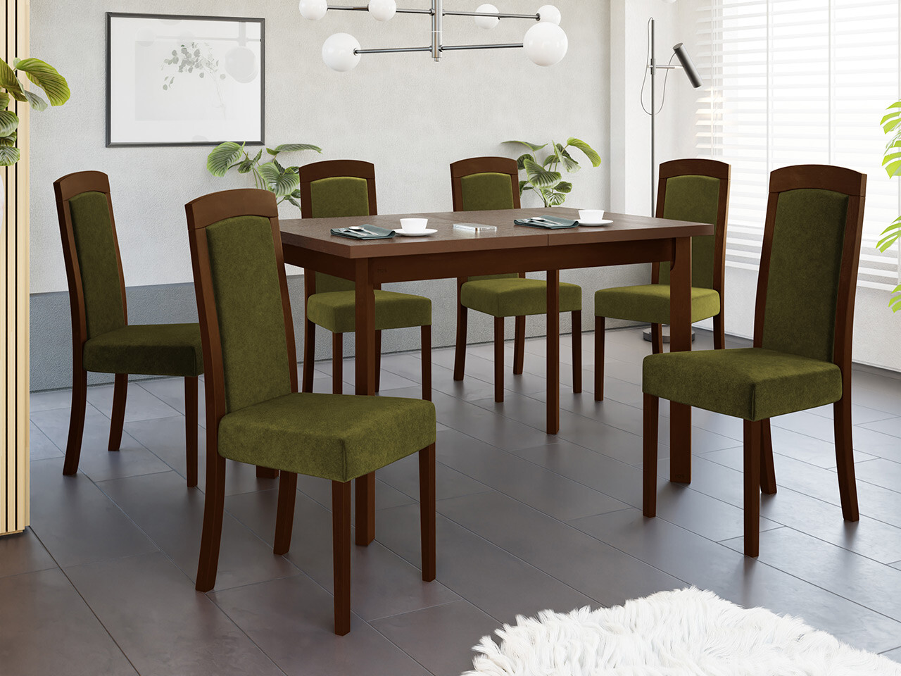 Dining set Victorville 351 (Walnut)