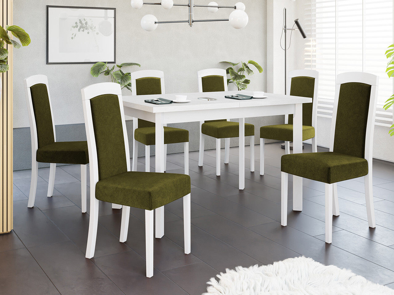 Dining set Victorville 351 (White)