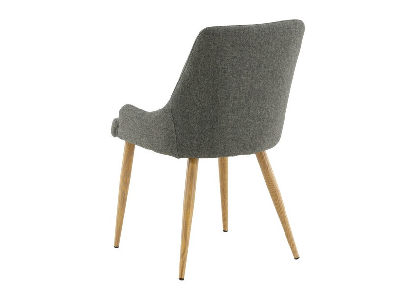 Chair Dallas 222 (Dark grey + Brown)