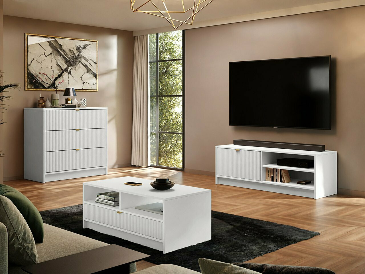 Chest of drawers Comfivo Papilio I (White)