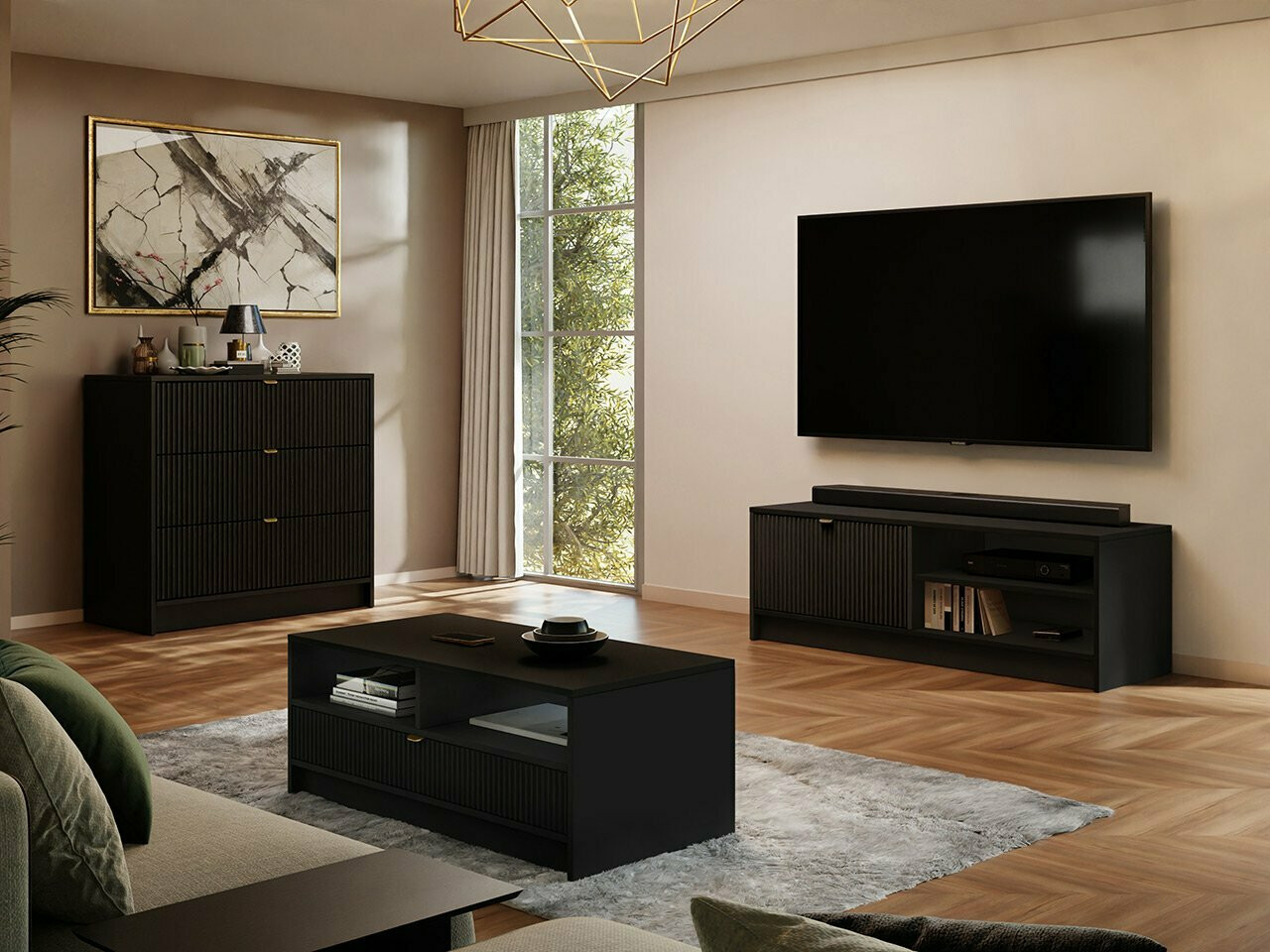 Coffee table Comfivo Papilio (Black)