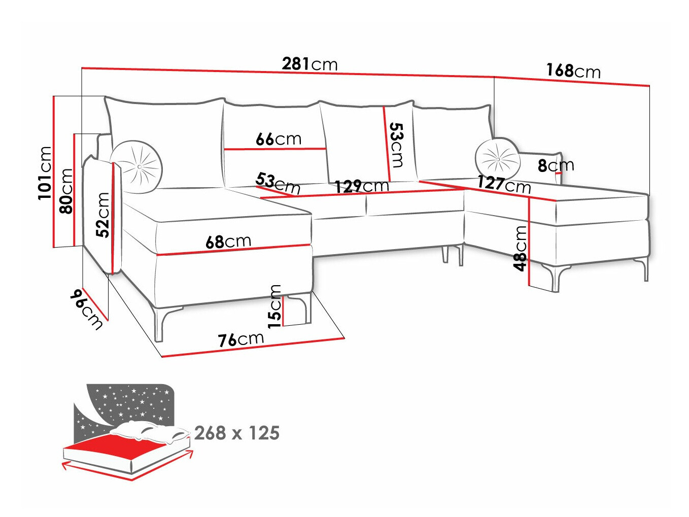 Corner sofa Clovis 111 (Manila 02)