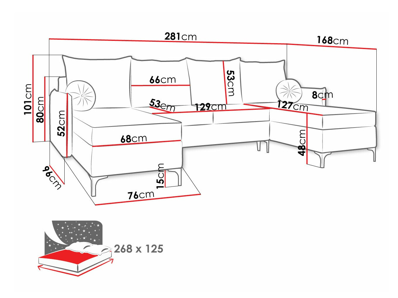 Corner sofa Clovis 111 (Manila 25)