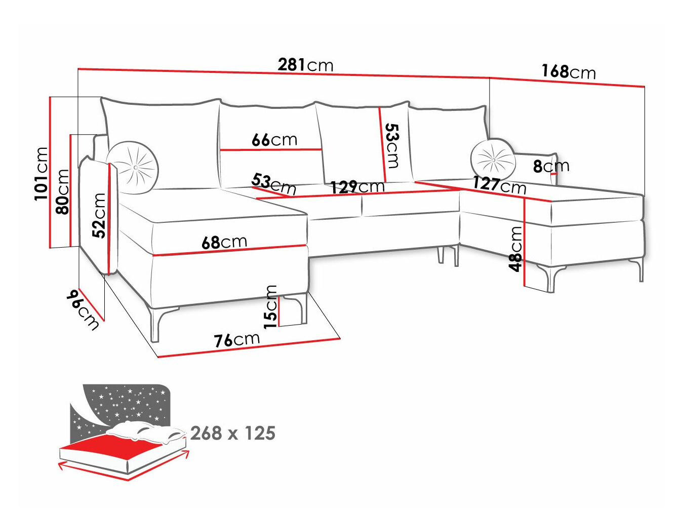 Corner sofa Clovis 111 (Manila 33)