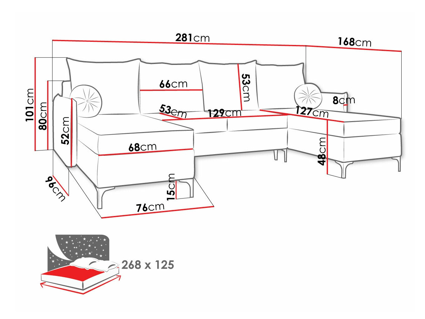 Corner sofa Clovis 111 (Manila 35)