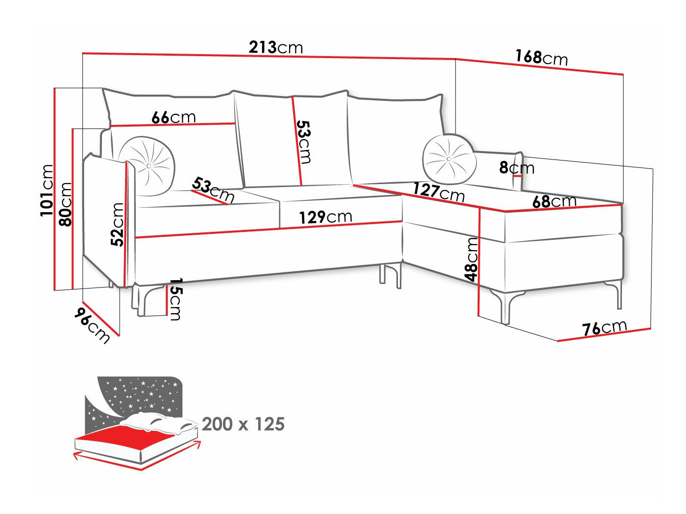 Corner sofa Clovis 112 (Manila 02)