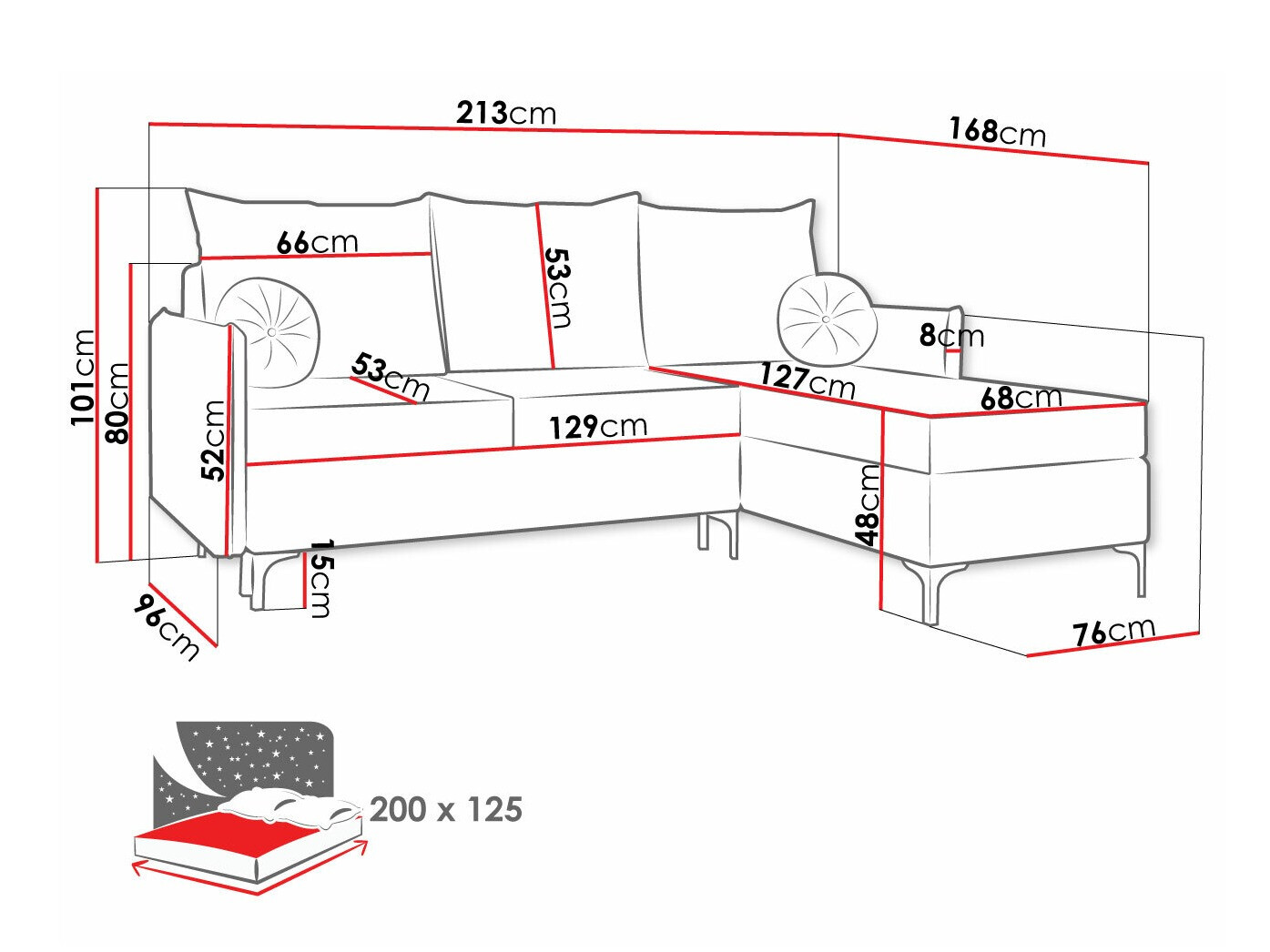 Corner sofa Clovis 112 (Manila 02)